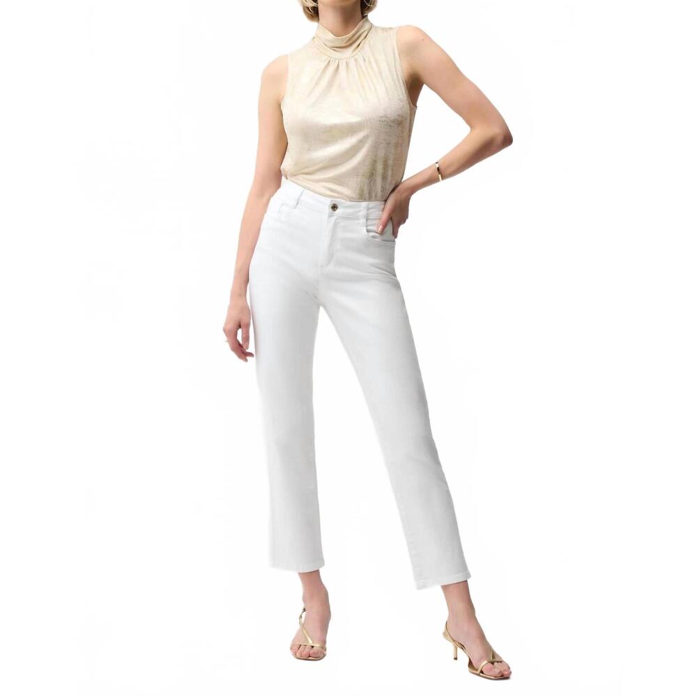NEW JOSEPH RIBKOFF gia classic slim fit stretch jean in white